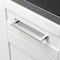 Gliderite Hardware 7-1/4 in. Satin Nickel Squared Back Plate 6-1/4 in. Center to Center - 7342-160-SN 7342-160-SN-1 - alternate 2